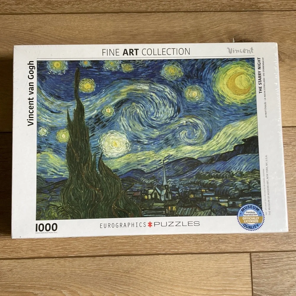 Jigsaw Puzzle 1000 Piece New Eurographics Vincent Van Gogh The Starry Ni…